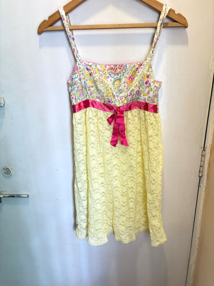 Floral &amp; Lace Cami Top/Dress