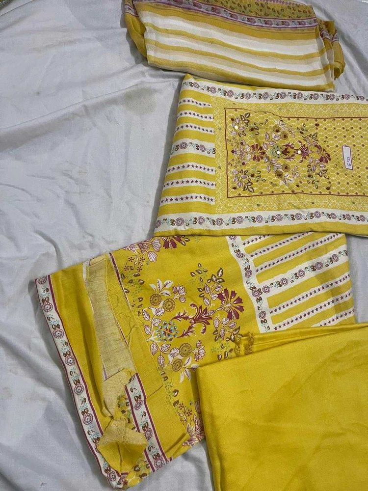 Yellow Dress Material