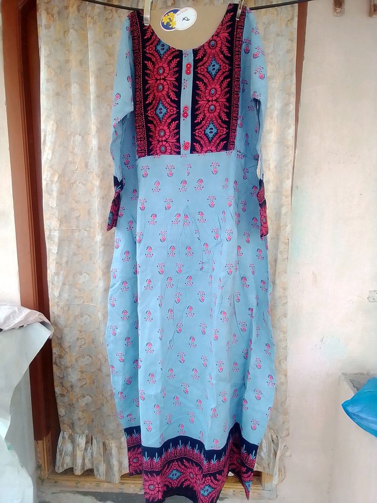 New Anarkali Kurti With Phant