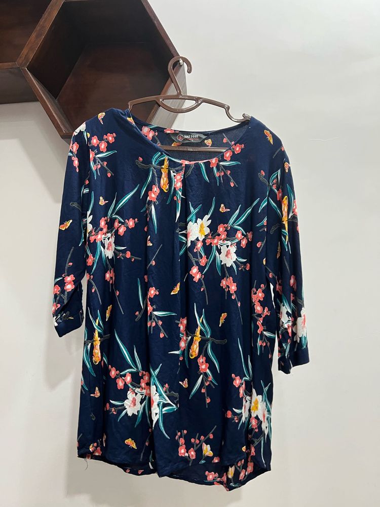 Beautiful Floral Print Ethnic Top