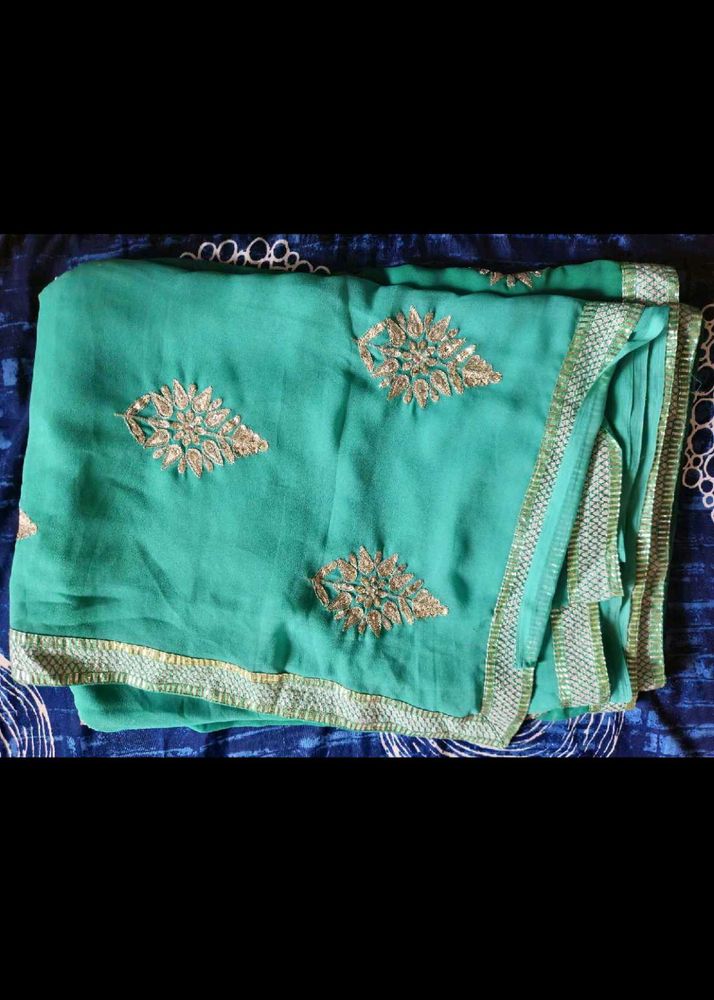 Elegant Green Saree