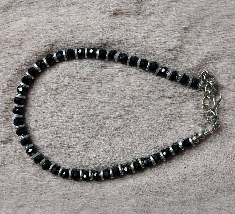 Black Beads Anklet