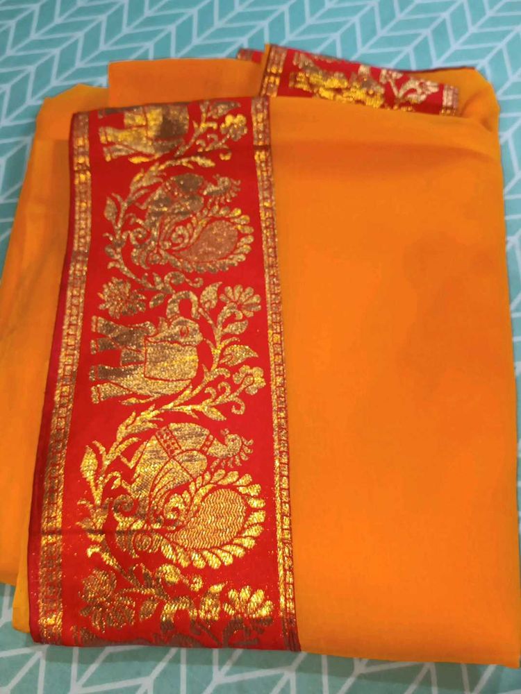 Orange Saree