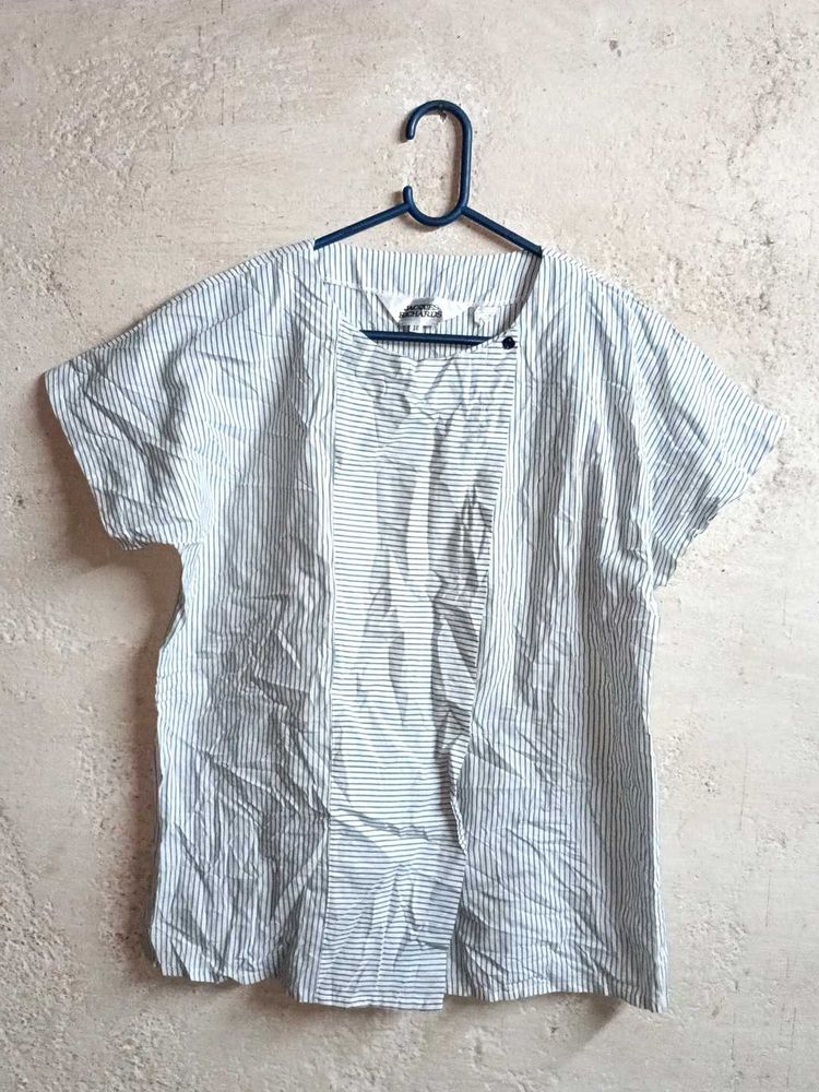 Stylish Formal Shirt Button Down Top Stripped