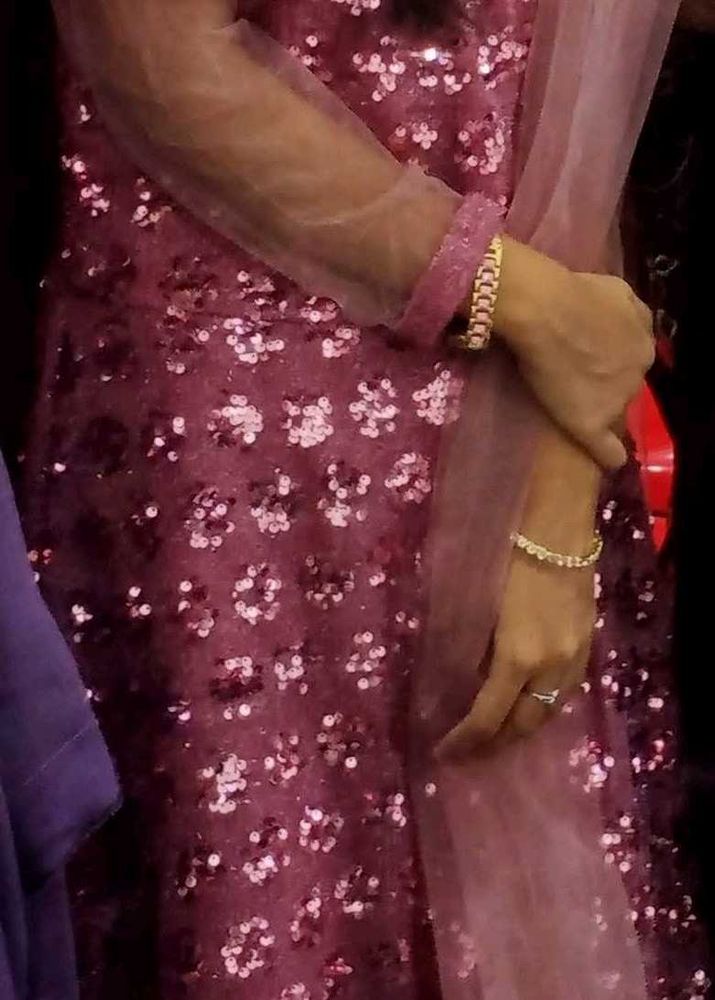 Women Gown Sickness Dupatta Net Shikhar Dhawan