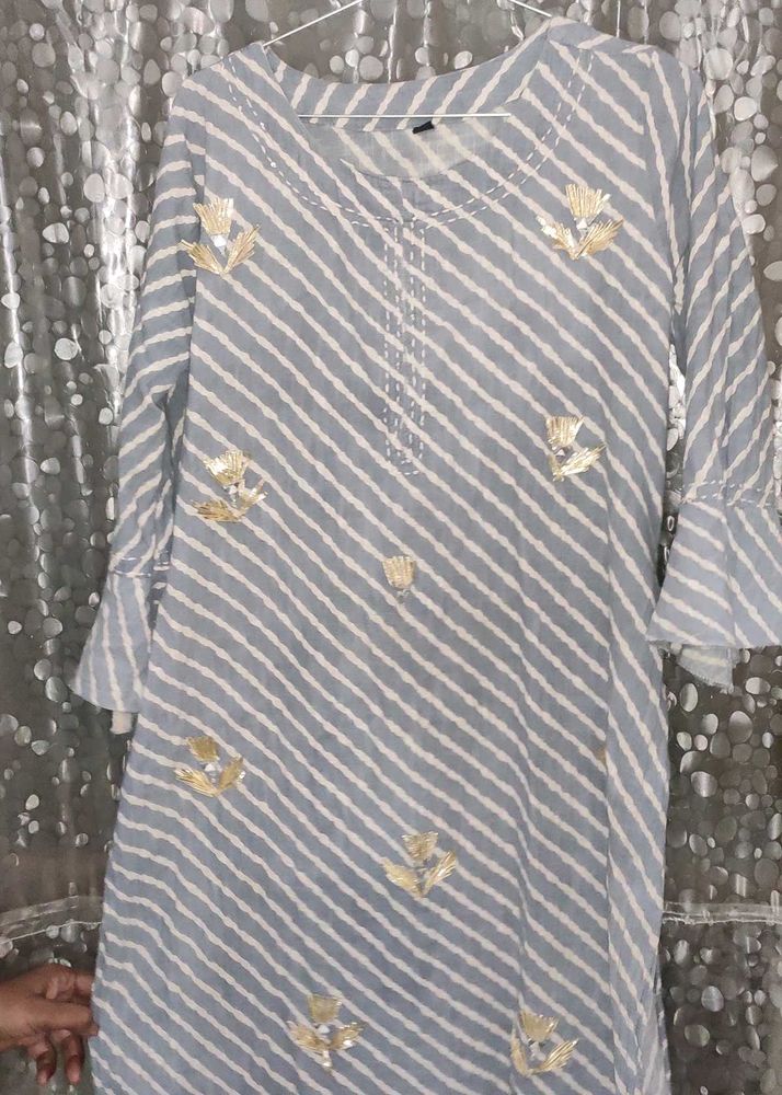Sky Light Blue Colour Designer Kurta