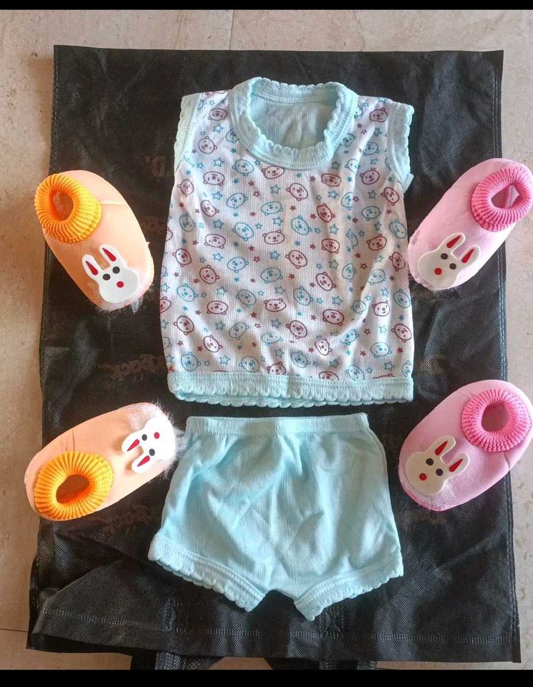 Baby Clothes Set with Booties