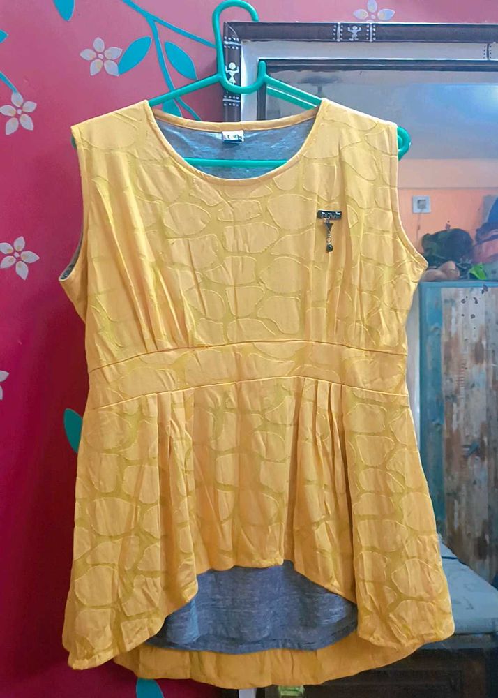 Yellow Sleeveless Top