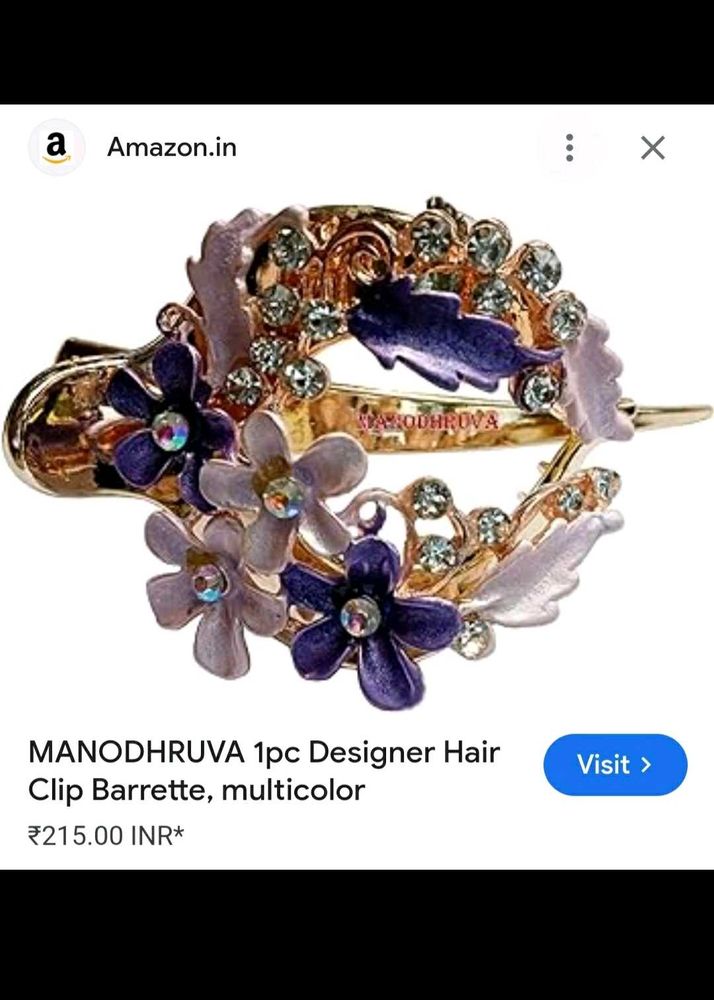 Designer Hair Bun Clip