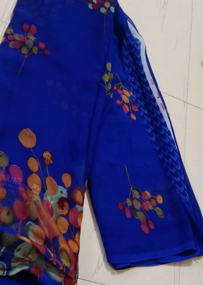 Blue Saree