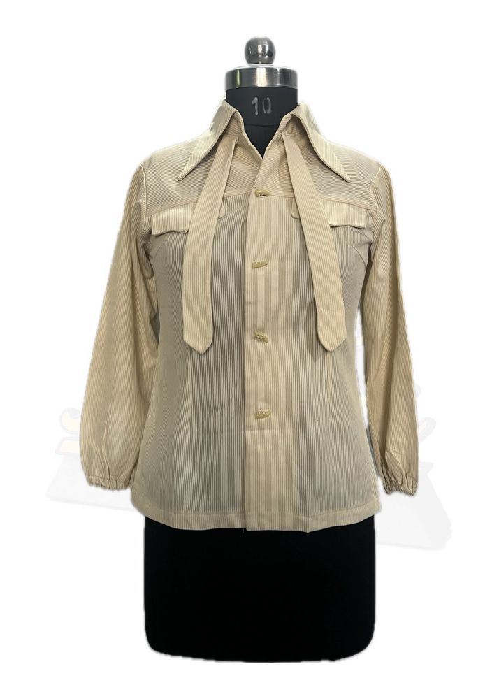 Vintage Tie Neck Button Down