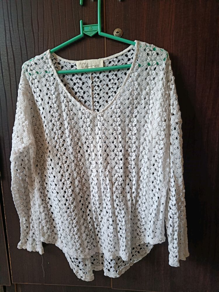 ❤️Super Sexy ❤️ White Crochet Top