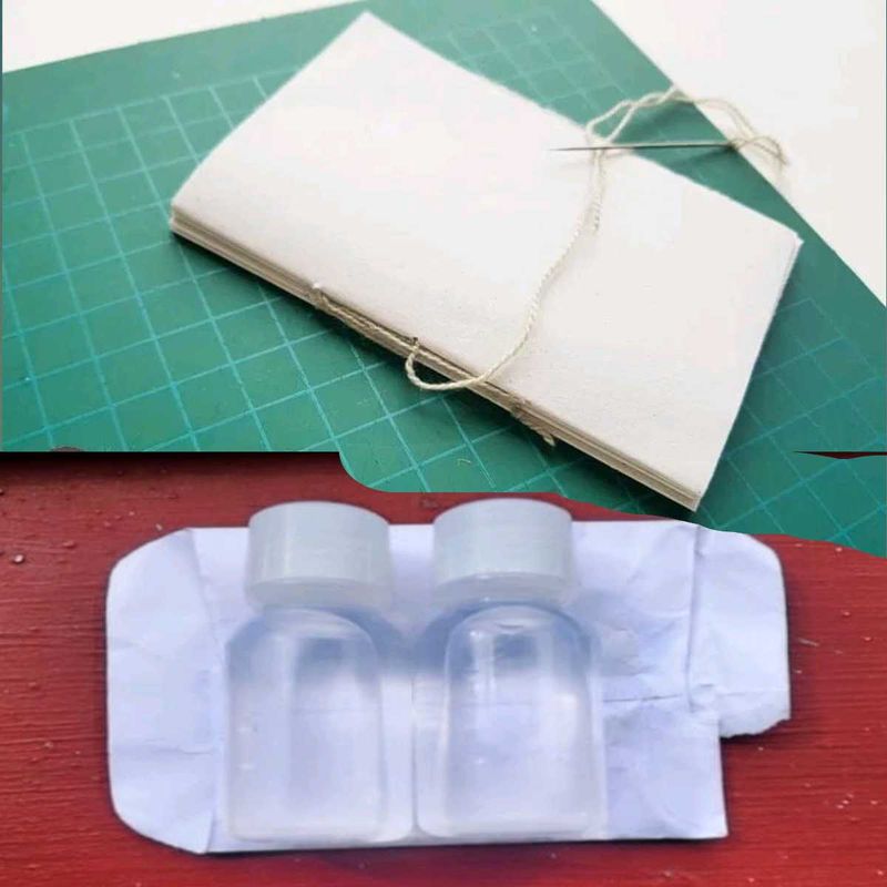 Homeopathy medicine 2p &amp; some Hand written noteboo