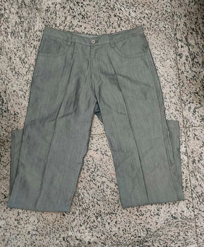 Unisex Grey Trouser Pants