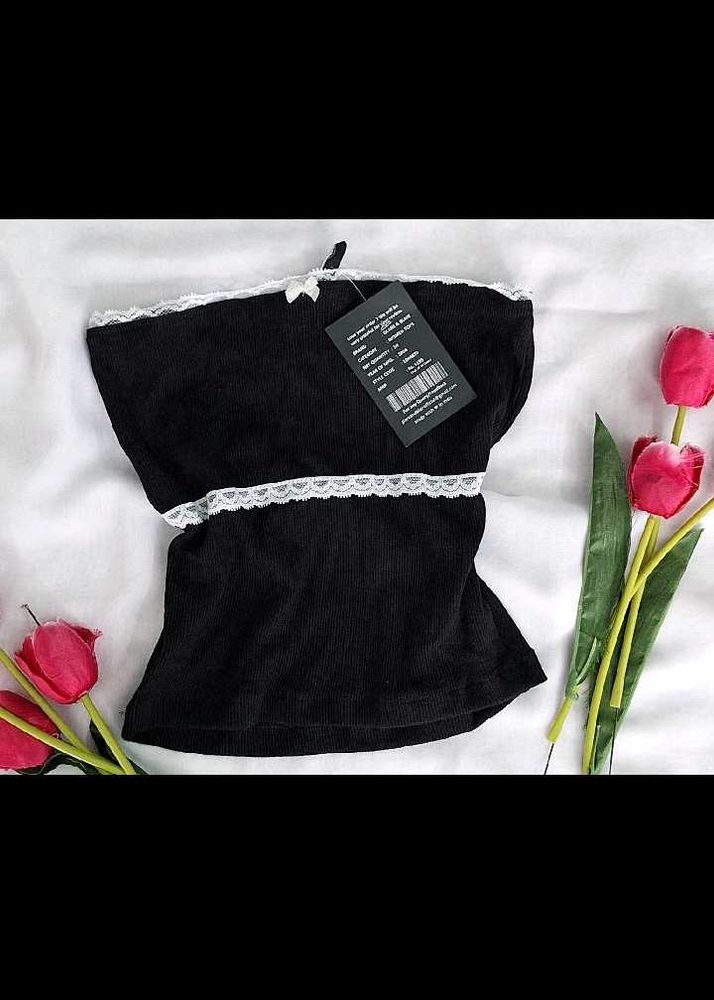 Black Cute Tube Top