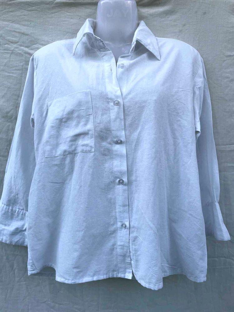 White Button-Down Shirt