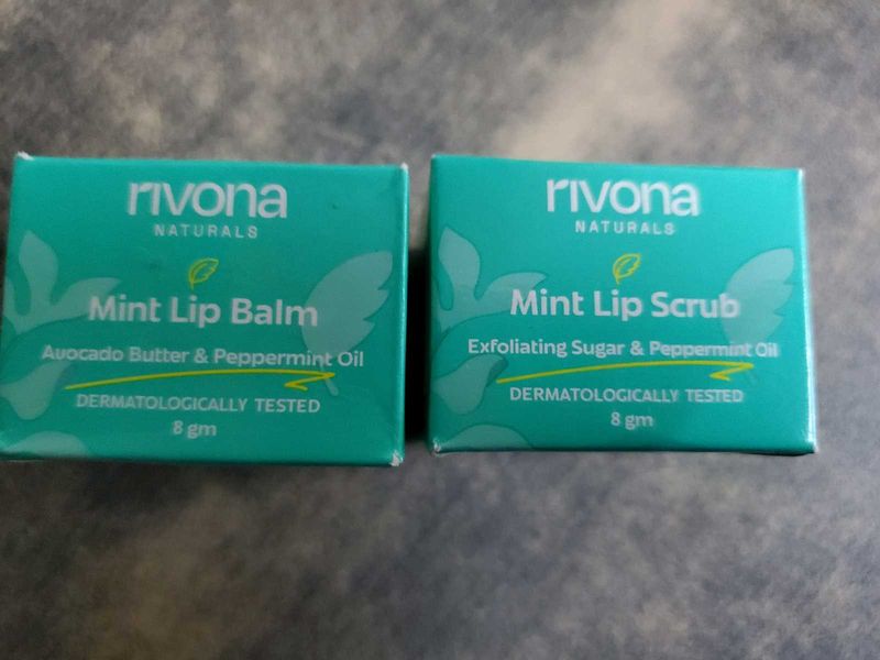 Rivona Mint Lip Scrub &amp; Balm
