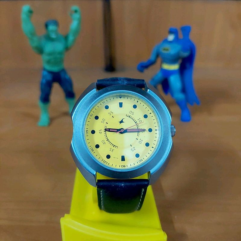 Fastrack Yellow Dial Men's Watch