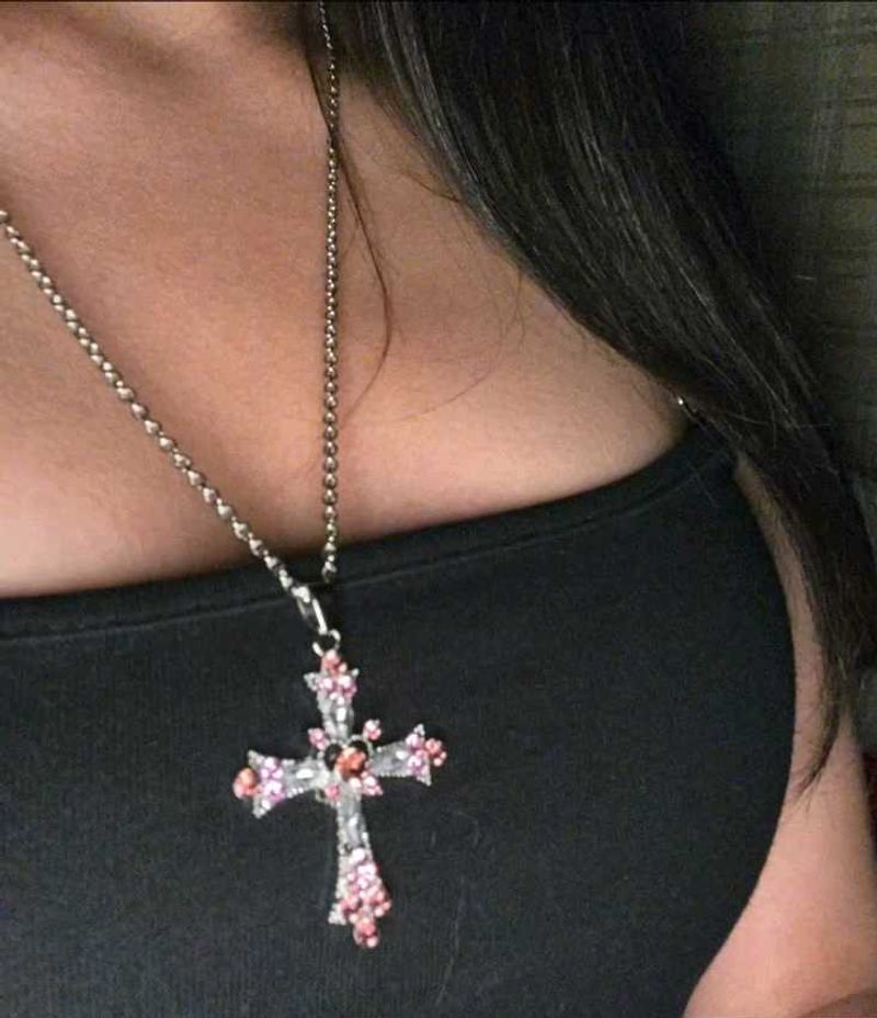 Princess cross necklace