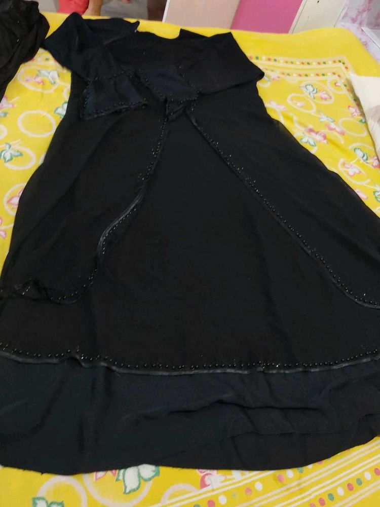 Black Embellished Abaya