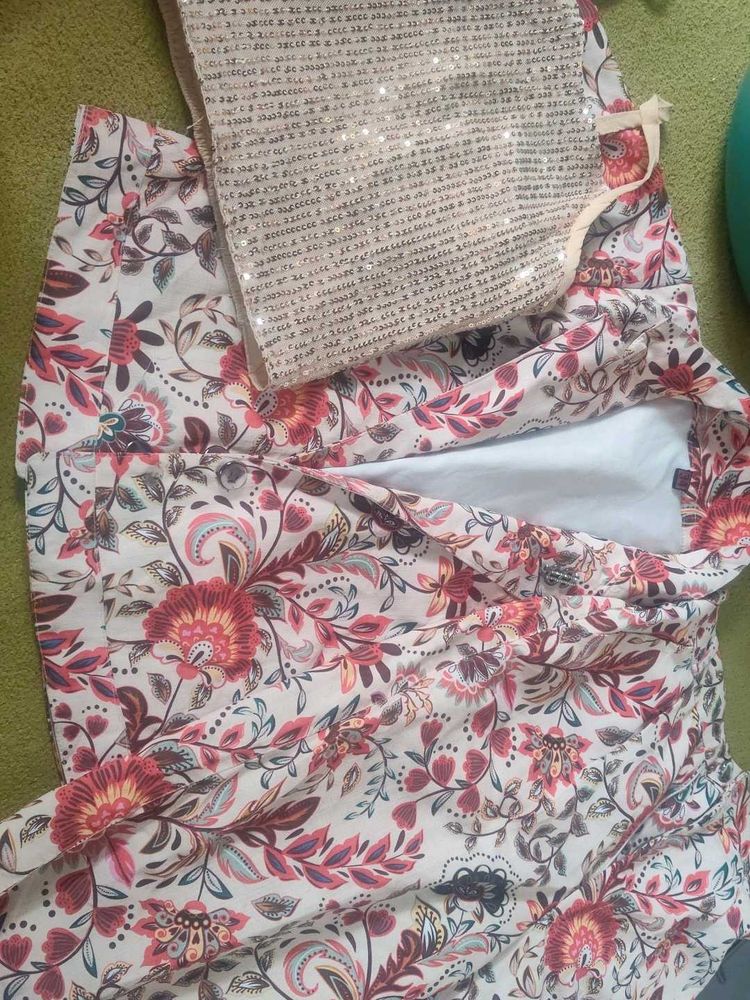 Floral Handbag &amp; Sequin Pouch