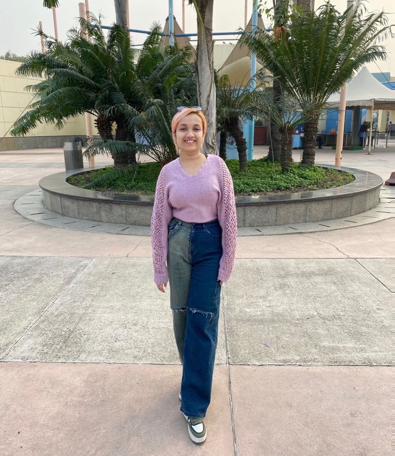 Unique Two-Tone Jeans