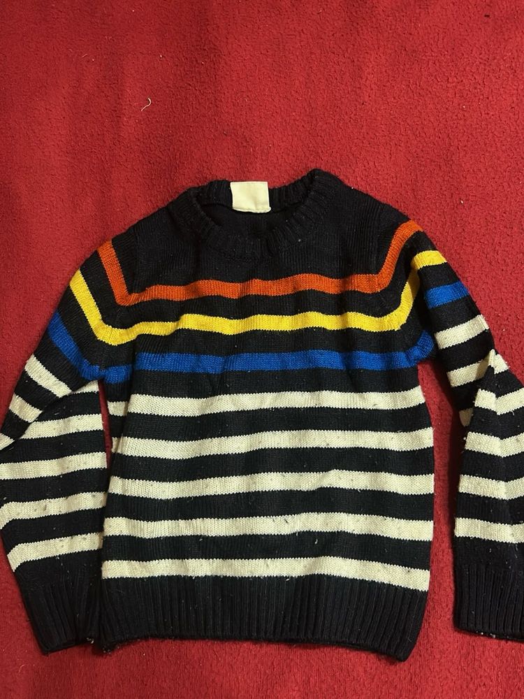 Striped Knit Sweater for kid age 2 to 3