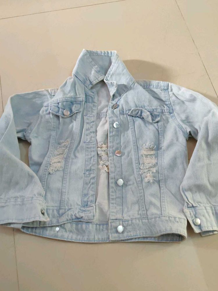 Distressed Denim Jacket