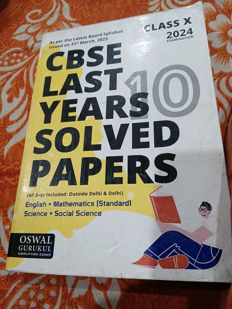 Class X Solved 10 Years Cbse