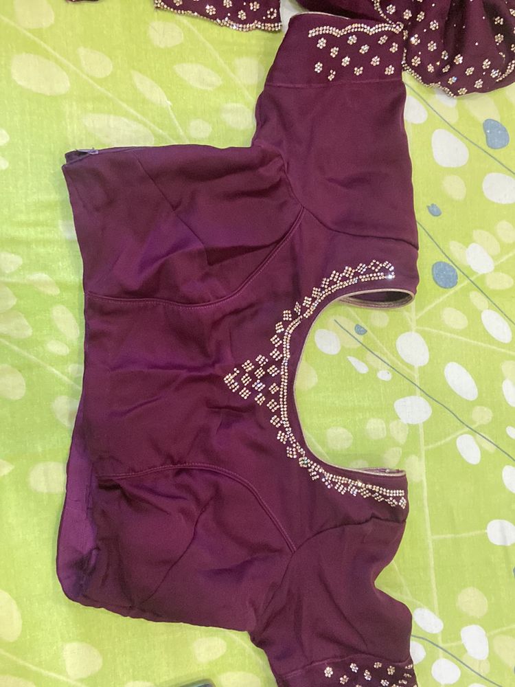 Stone Work Heavy Saree