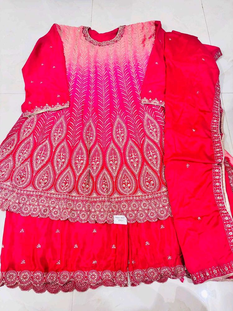 Elegant Pink Embroidered Salwar Suit