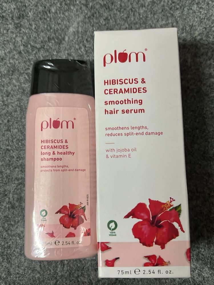 Plum Hibiscus Hair Set(shampoo+serum)
