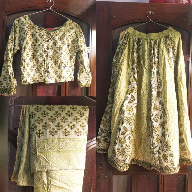 Cotton Lehenga choli set