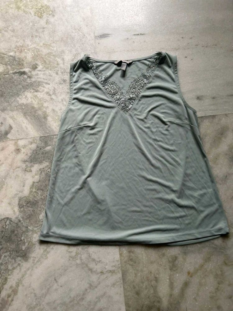 H&amp;M Teal Sleeveless Top