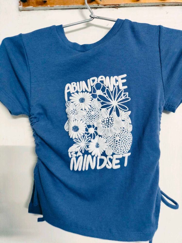 Blue Abundance Mindset Tee