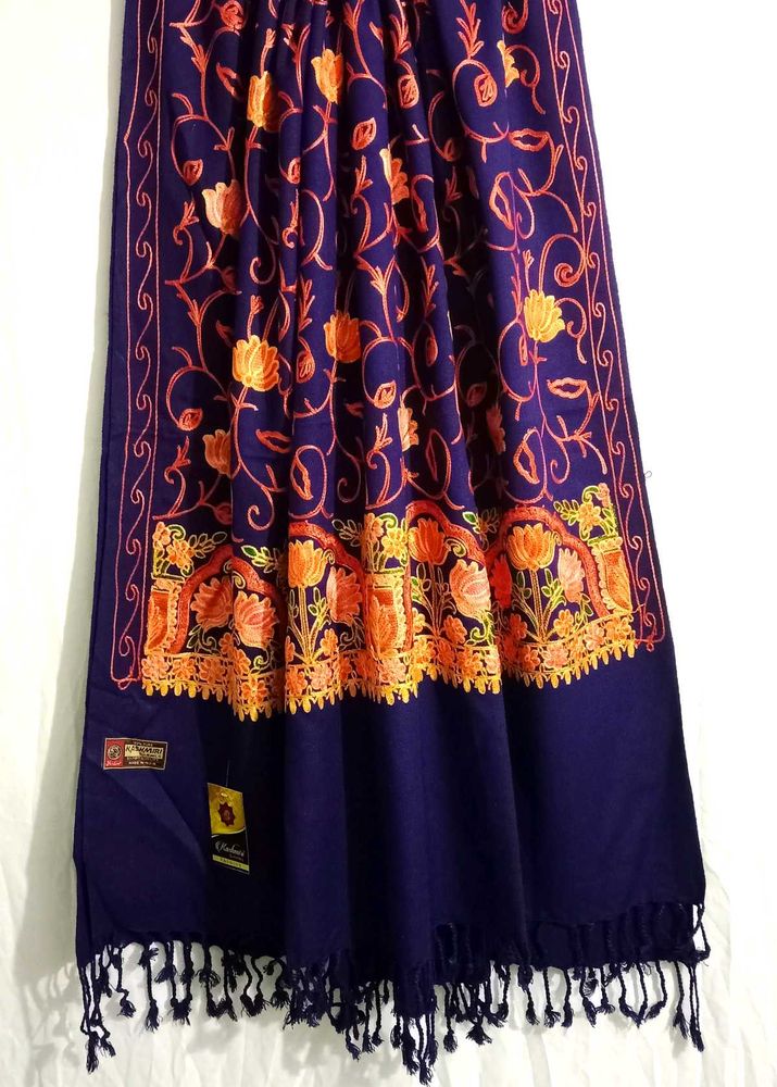 Kashmiri Embroidery Shawl For Winter