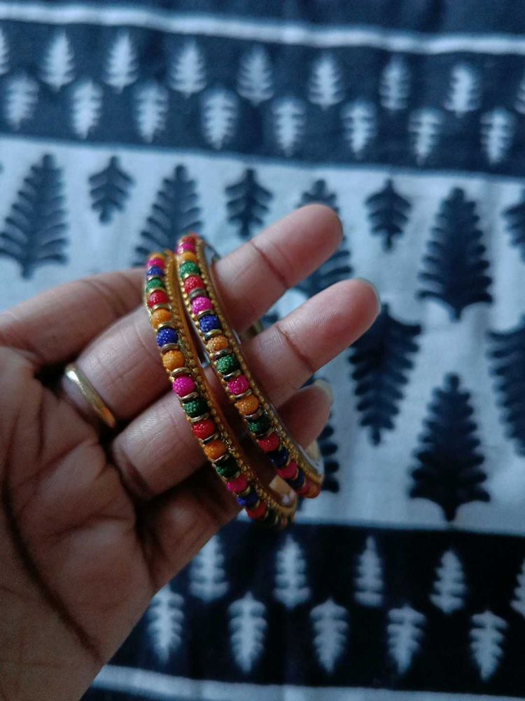 Colorful Thread Bangles