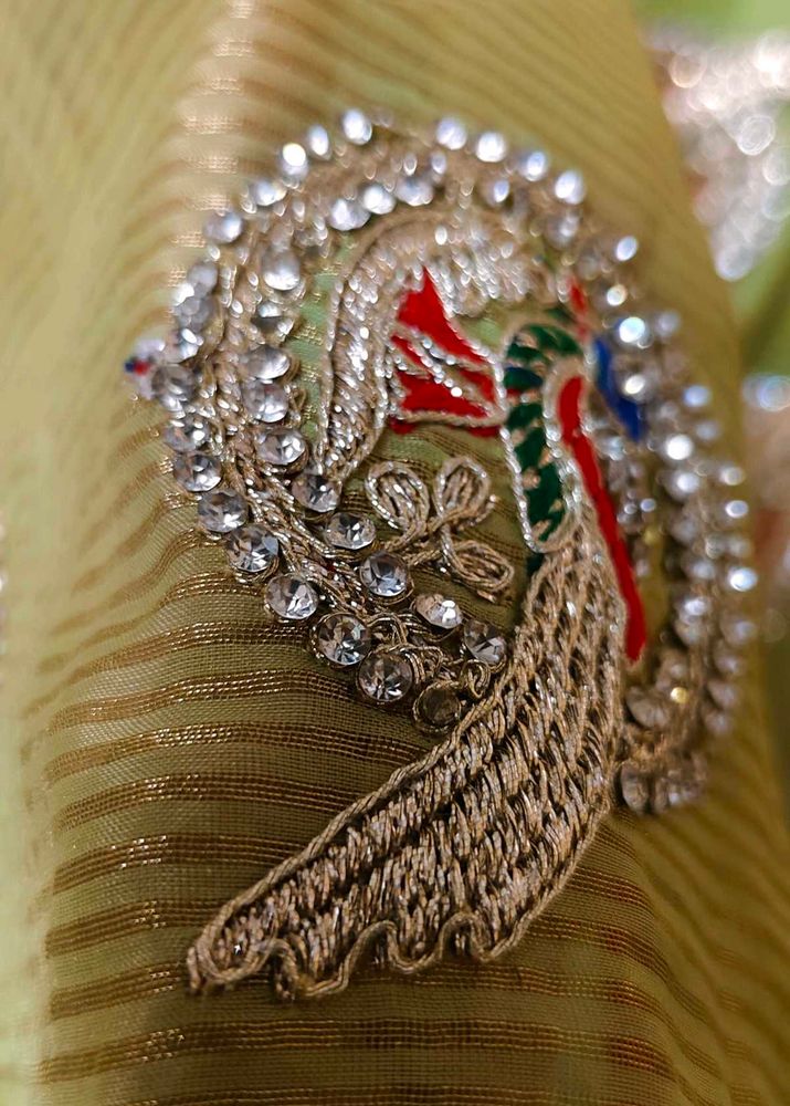 marvadi style daimond work saree available 😍
