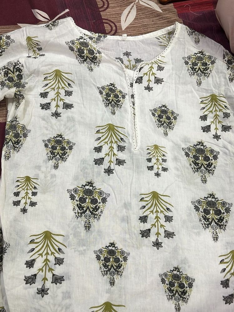 Floral Print Cotton Top