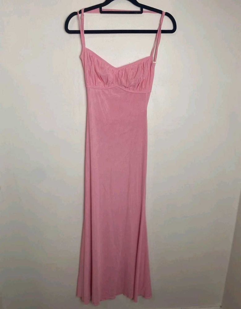 Backless Pink Dress
