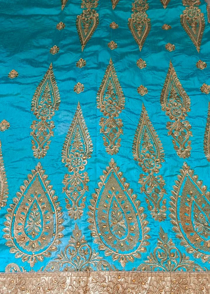 Amazing sea Green Colour beautiful Sare For You!