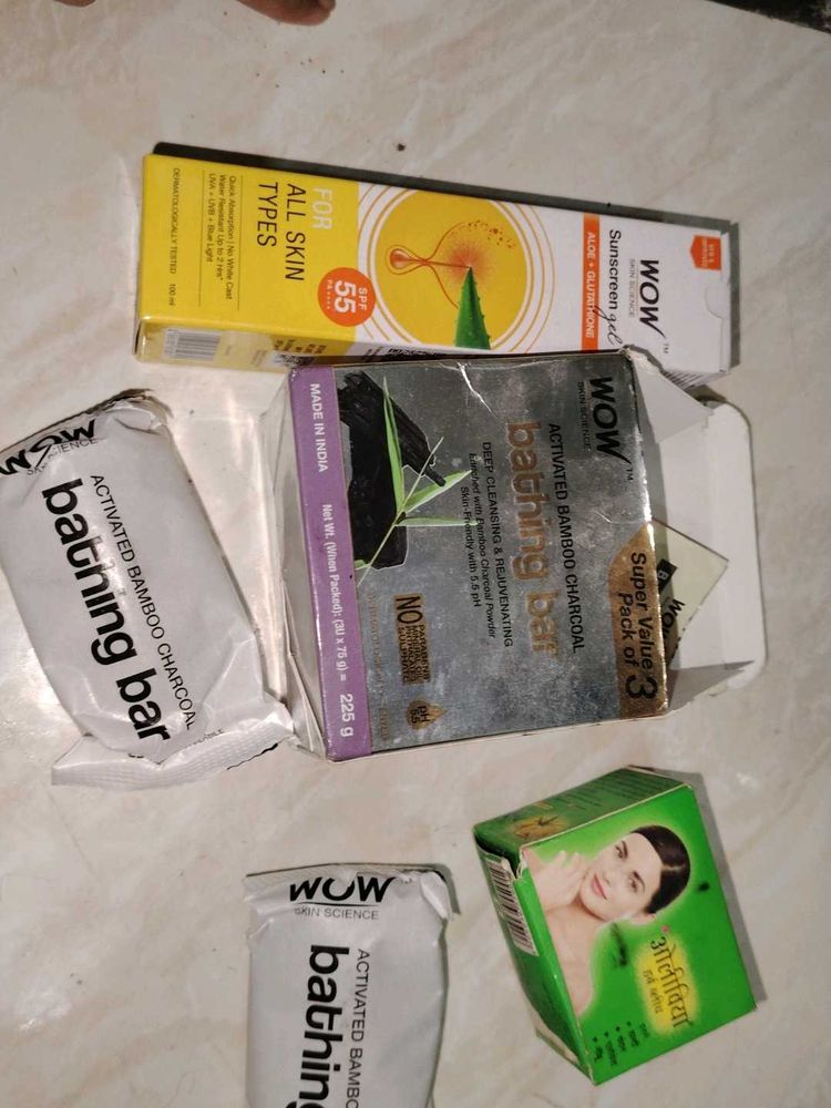 Wow Sunscreen Soap And Oliva Bleach
