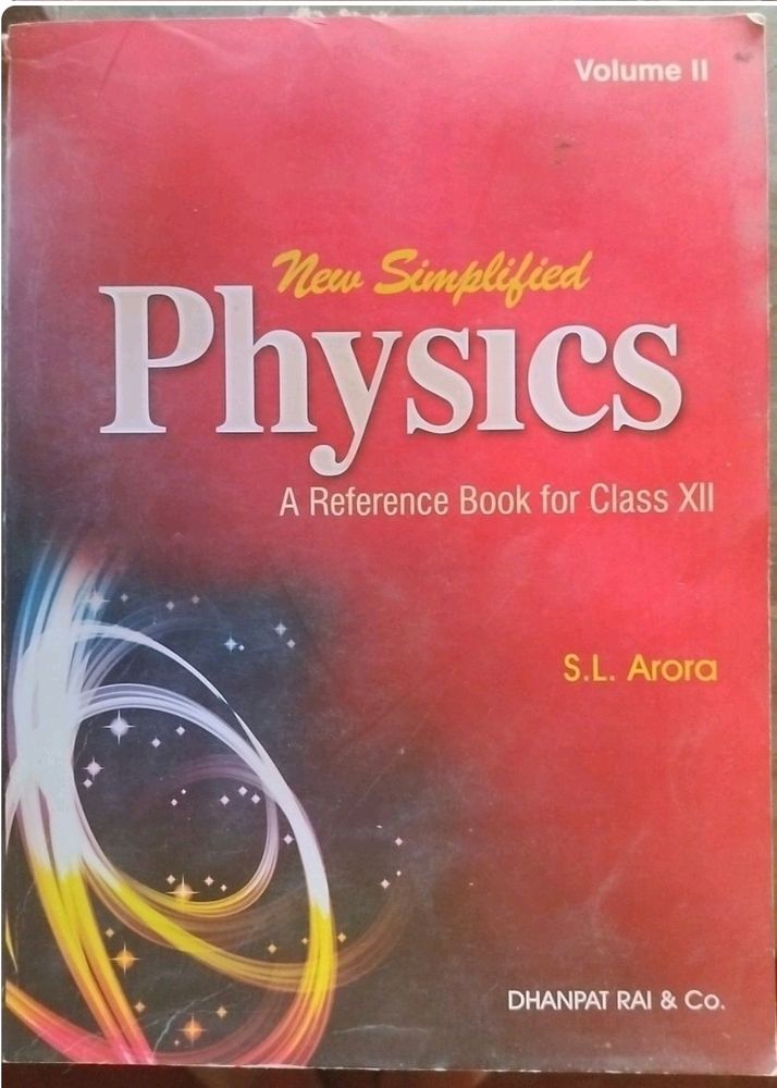 Physics For Class 12  By SL Arora Volume 1 And 2