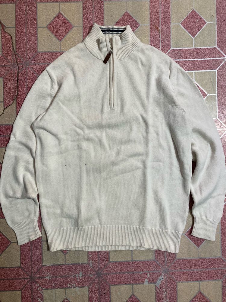 Quarter Zip Knit Sweater