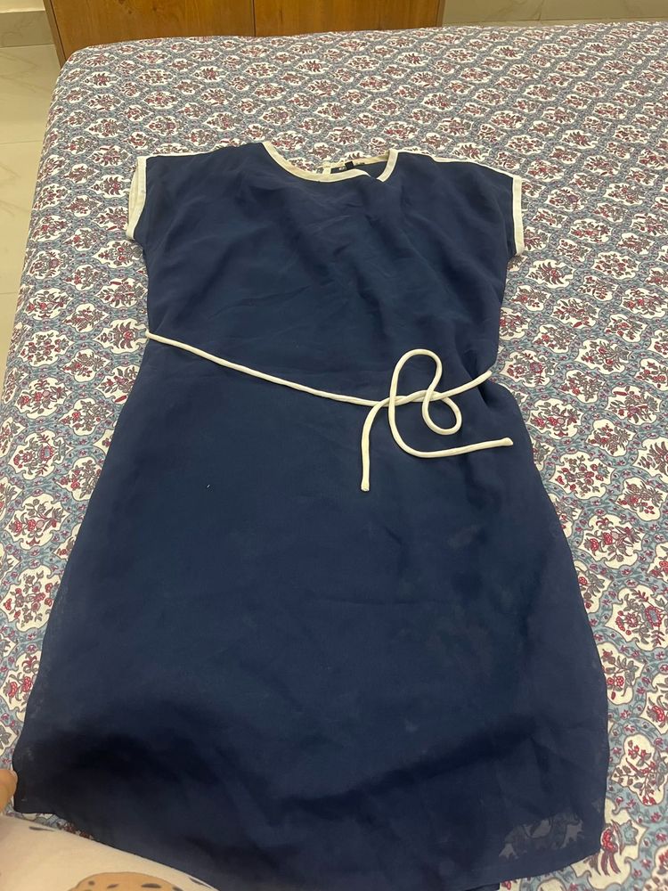 Navy Blue Casual Dress