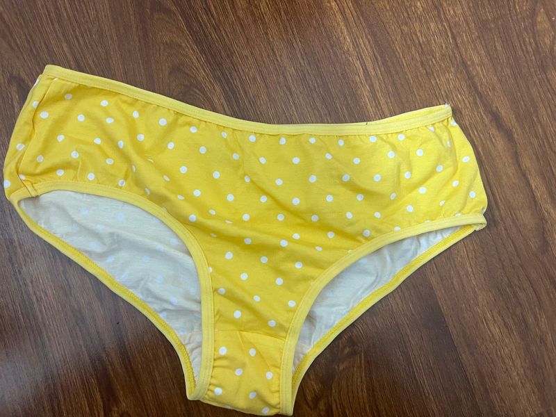 Yellow Polka Dot Panties