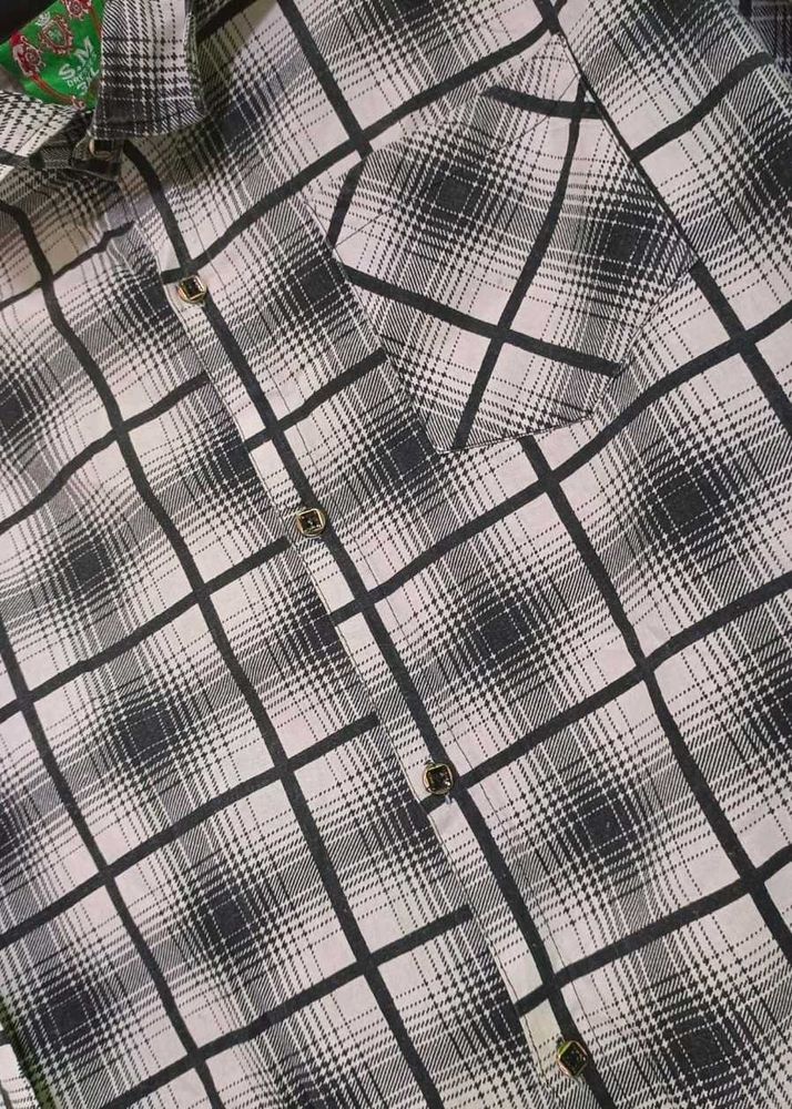 Plaid Button-Down Shirt