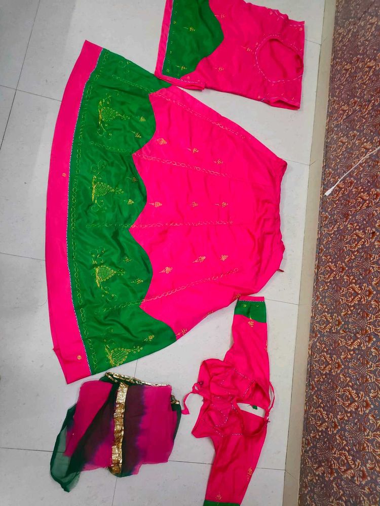 Beautiful Magenta pink Rajputi Dress