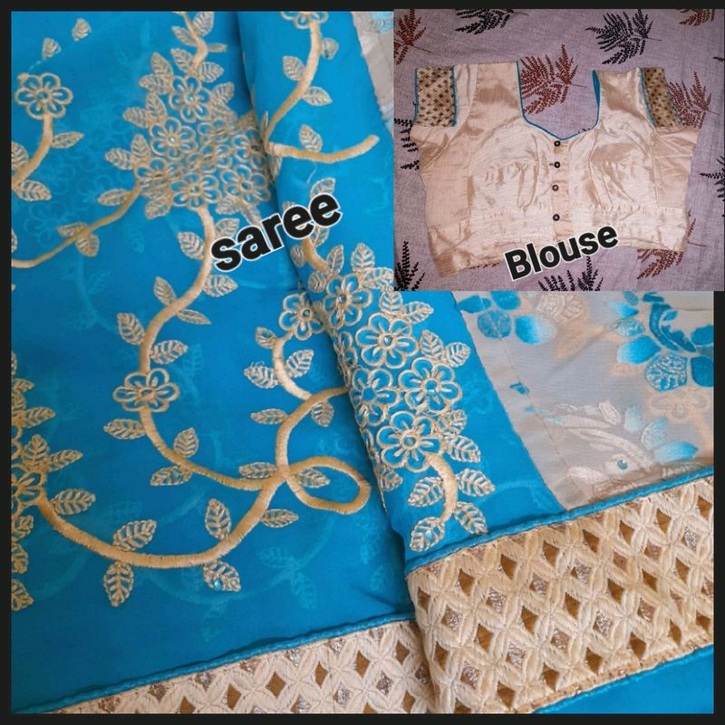 Beautiful Saree With Blouse