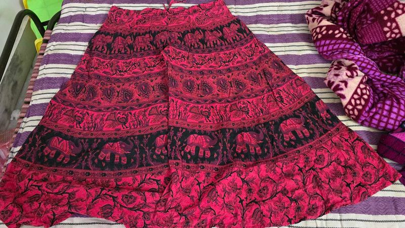 Elephant Print Skirt